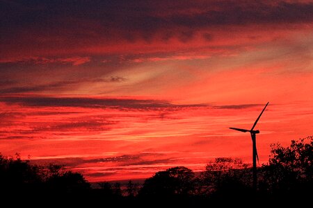 Nature pinwheel wind turbine photo