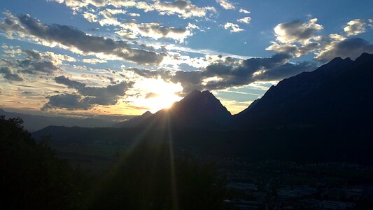 Mountains austria inntal valley photo