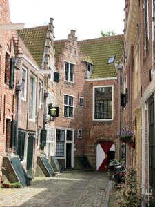 Side street architecture historic building