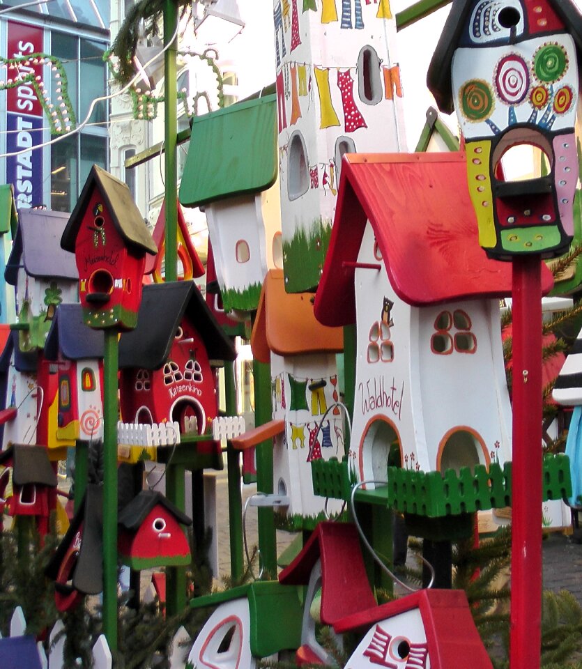 Bird houses sale christmas market
