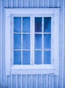 Frost window winter photo