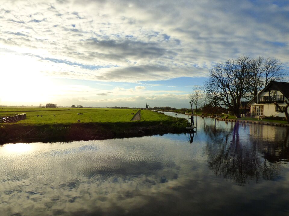 Rijpwetering polder clouds