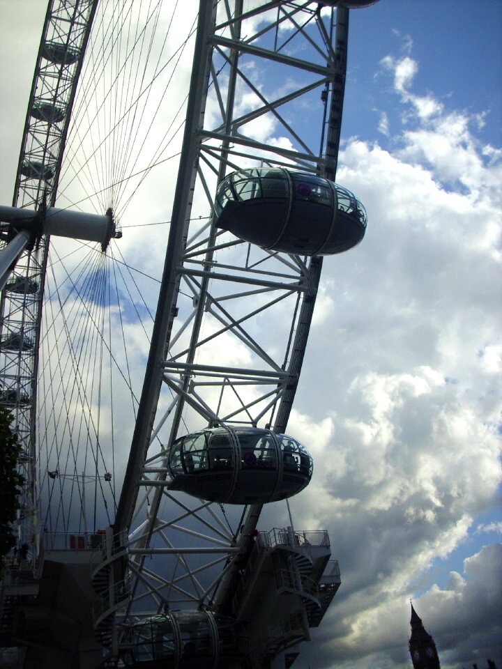 London london eye clouds