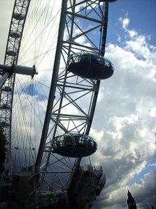 London london eye clouds