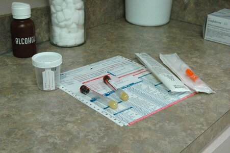 Paperwork gray medical gray test