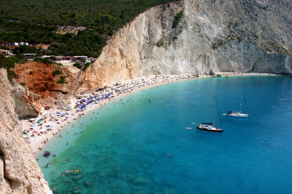 Beach mediterranean sea greece