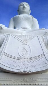 Religion south-east asia the white statue