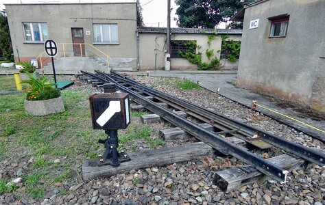 Historic vehicle narrow-gauge railway unit control photo