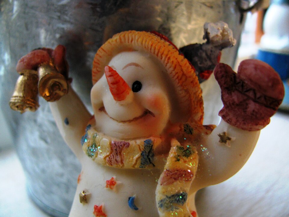 Snowmen christmas bell winter