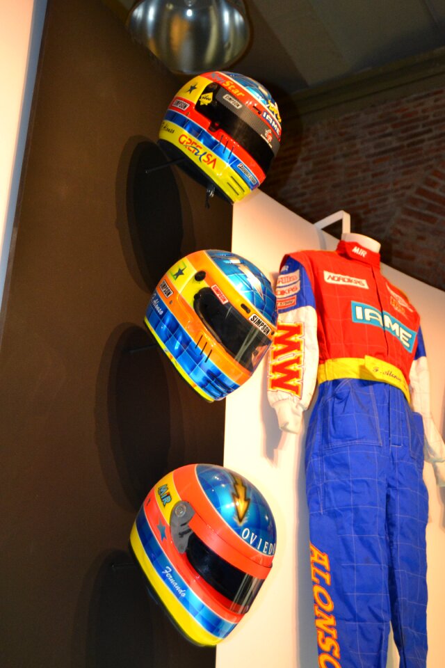 Career motor racing helmet