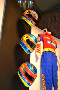 Career motor racing helmet