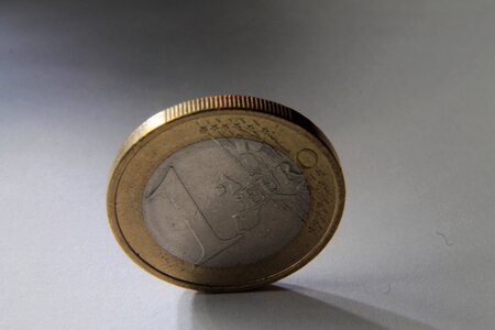 Metal loose change euro photo