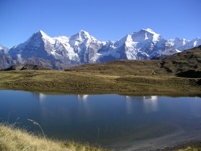 Mountains grindelwald switzerland photo