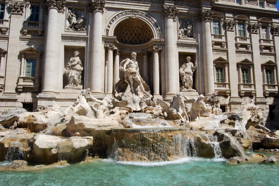 Fountain roma sightseeing