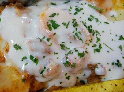 Cooked parmesan parsley