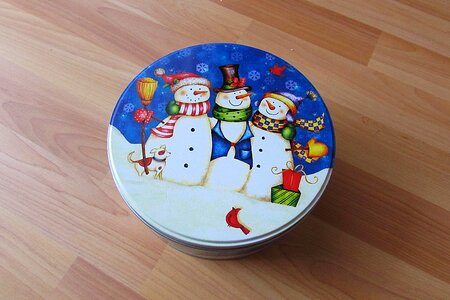 Christmas box cookie jar christmas themes photo