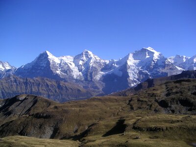 Mountains grindelwald winter photo