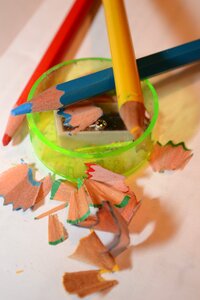 Colored pencil school sharpens