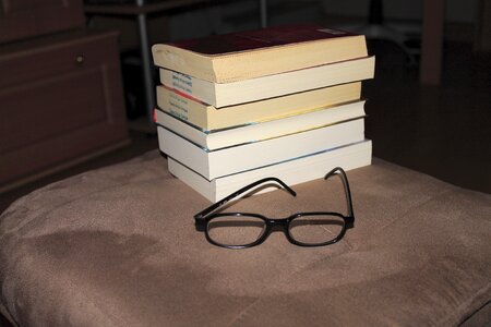 Reading glasses formed read photo