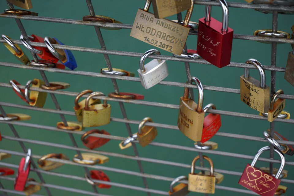 Padlock fence love