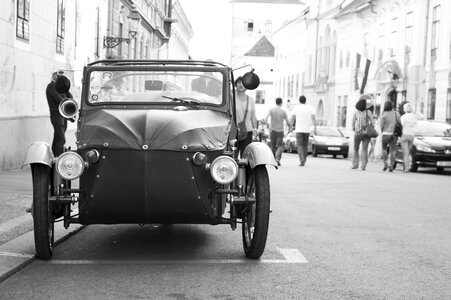Retro automobile auto