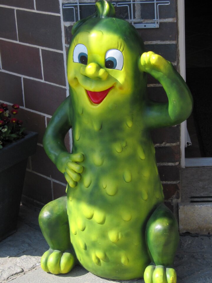 Spreewald cucumber mascot