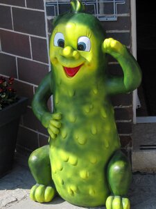 Spreewald cucumber mascot