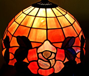 Tiffany art lamp glass art