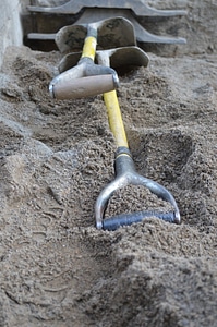 Digging sand excavation photo