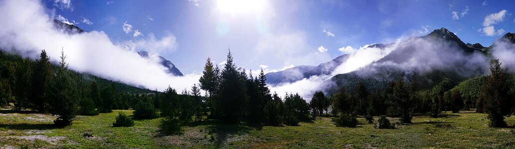Scenic mountain natural