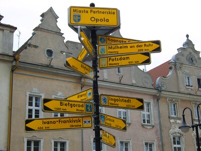 Opole direction road