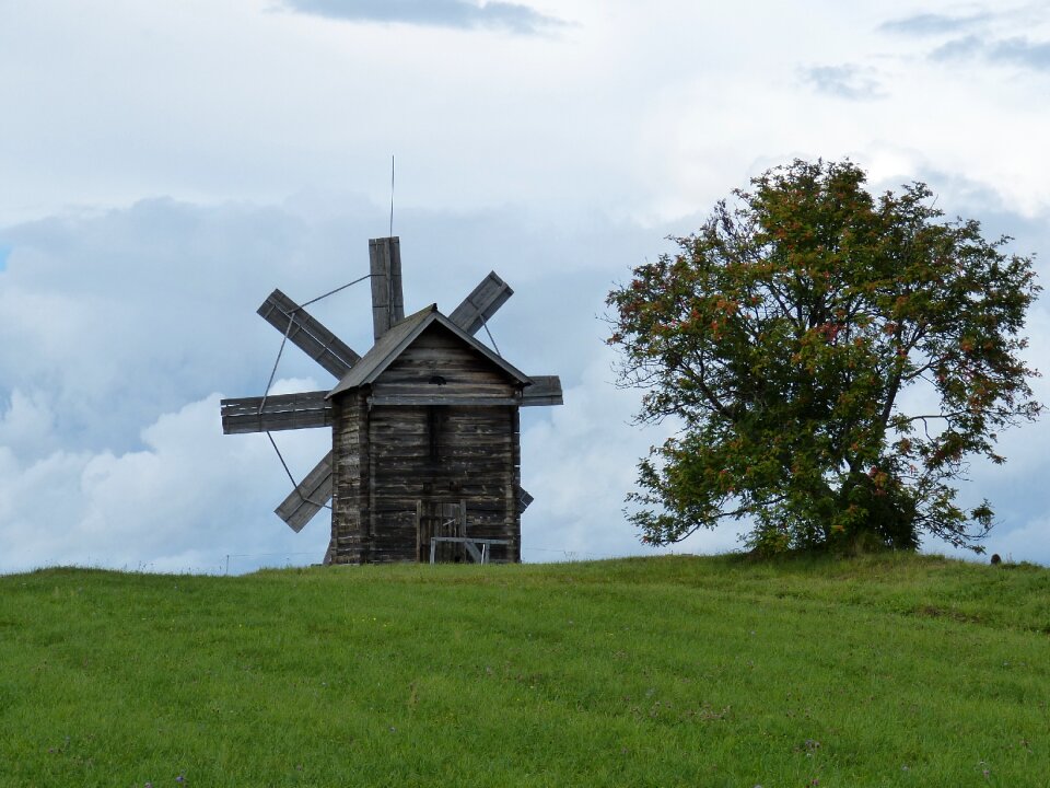 Wood building historically photo