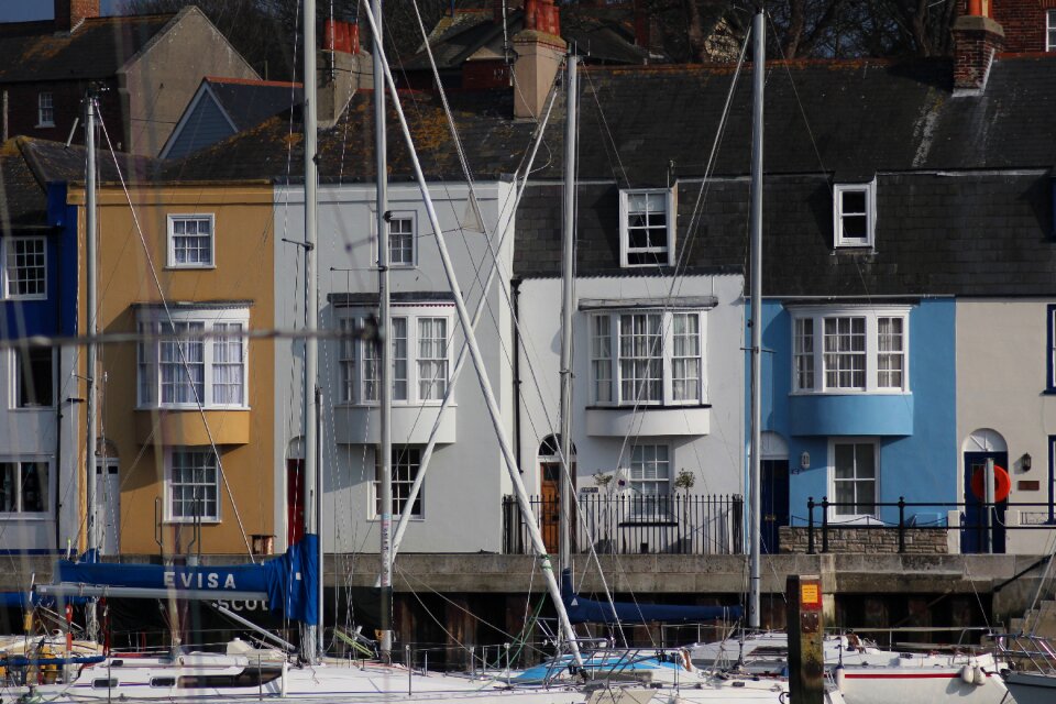 Cottages colourful dorset