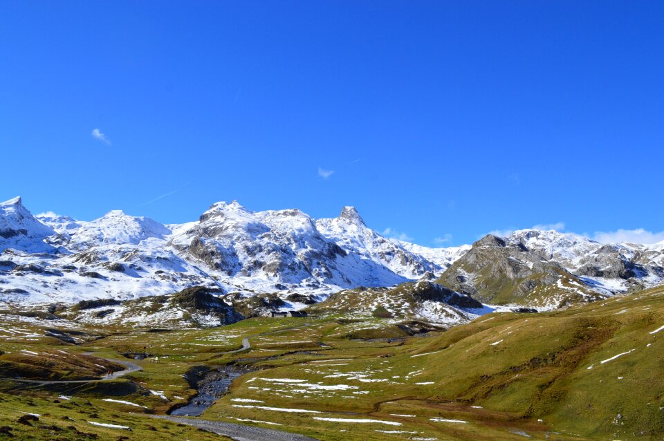 Hiking nature alps