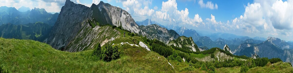 Mountains alps panorama photo