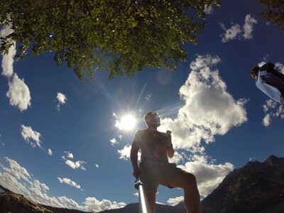 Gopro sky looking up photo
