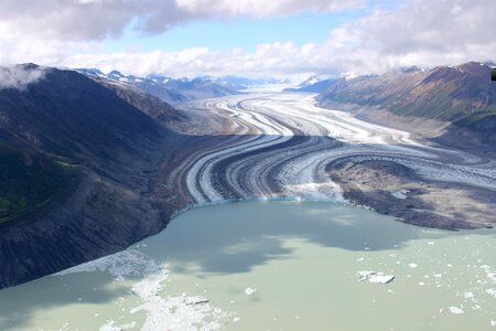 Glacier landscape ice