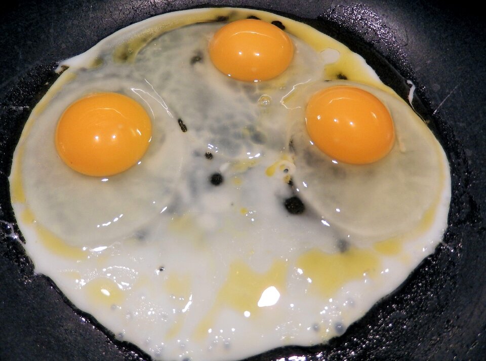 Olive oil egg sunny-side up photo