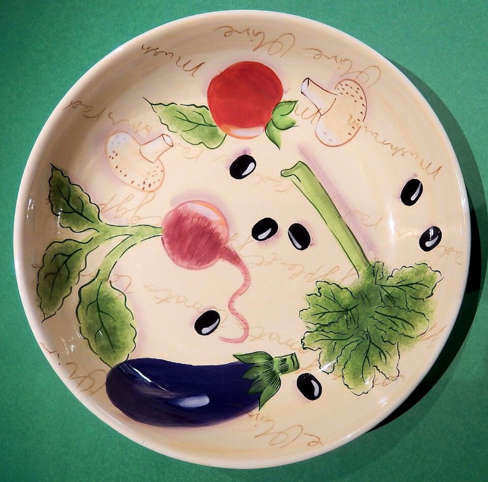 Colorful painted ceramics