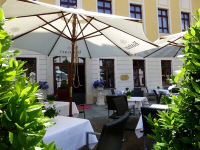 Baroque quarter luxury hotel bistro