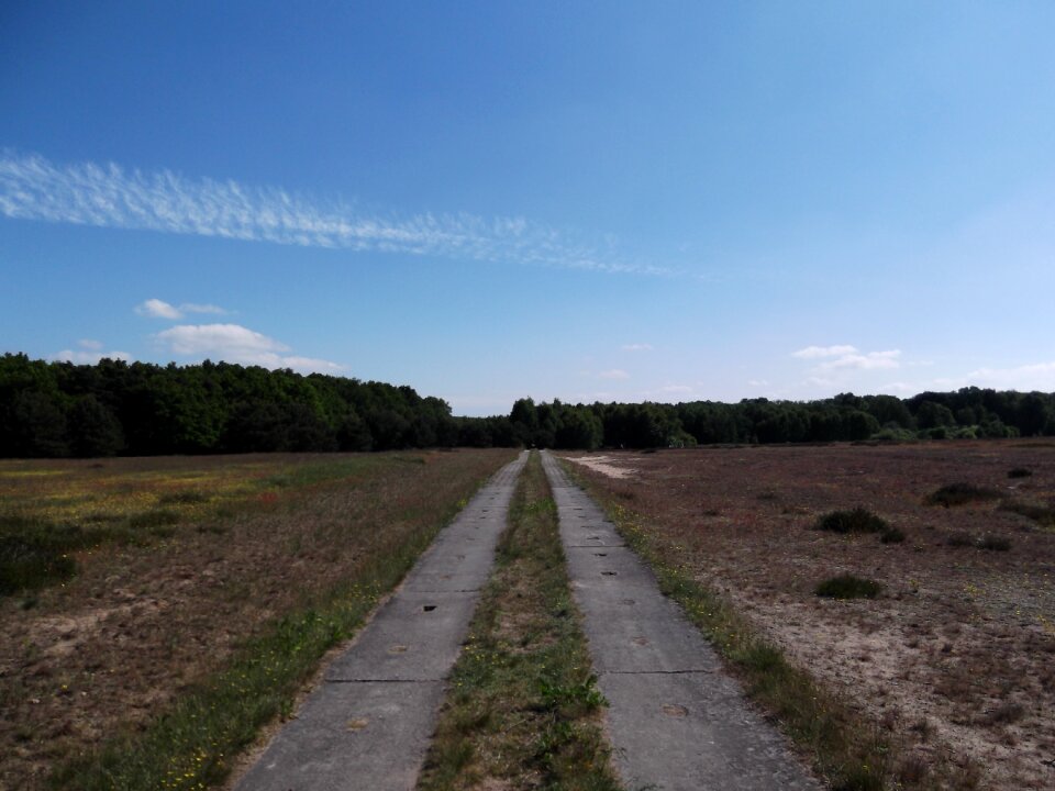 Blue sky horizon landscape