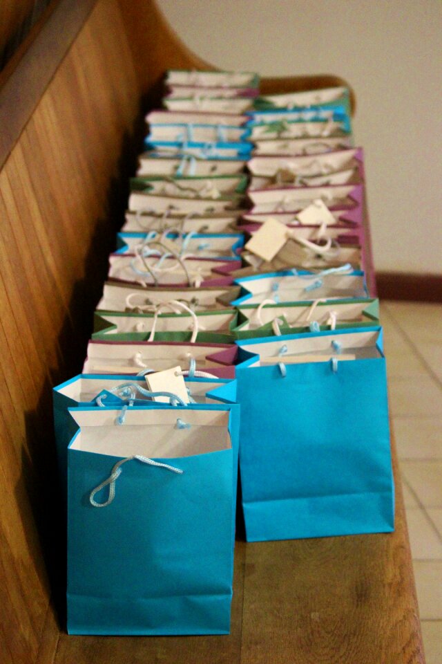 Blue advent calendar fill