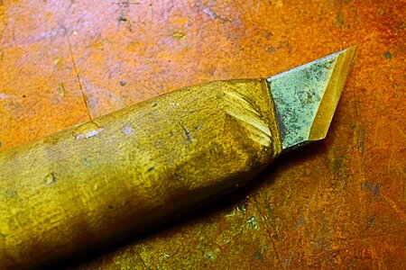 Carving wood metal