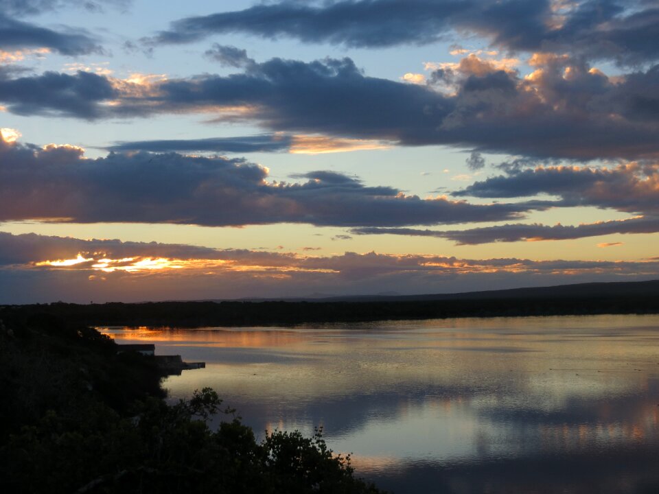 Sunset clouds photo