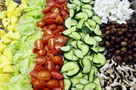 Salad feta olives