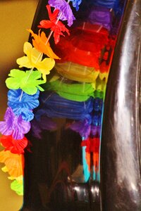 Garland mirroring colorful