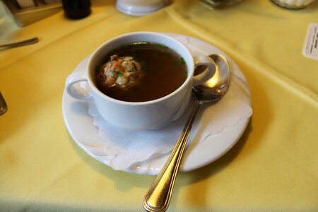 Spoon consommé cup starter photo