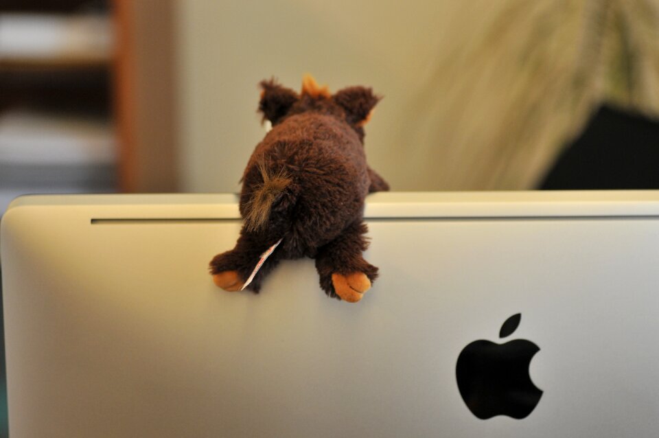 Mac stuffed animal imac
