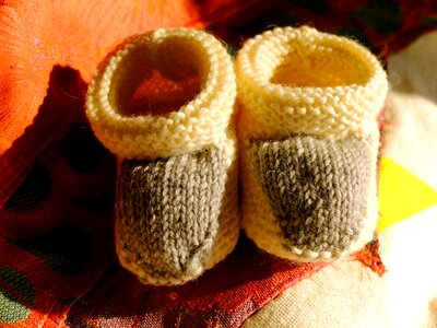 Wool knitting craft photo