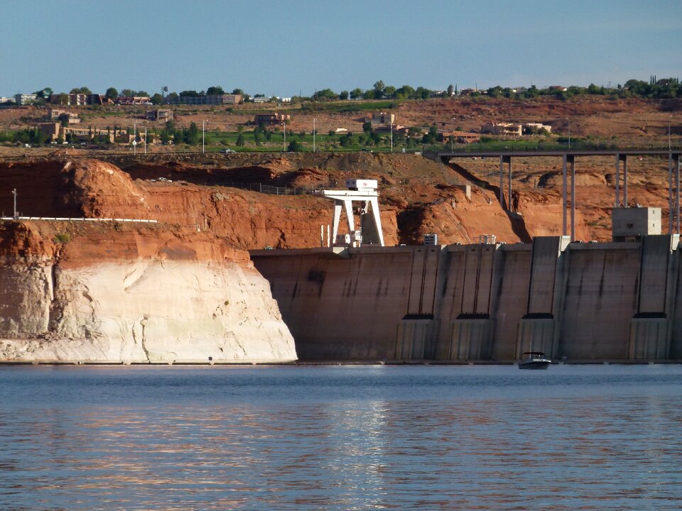 Usa southwest dam wall